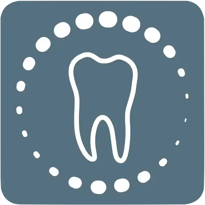 Icon für Prophylaxe mit Hintergrund